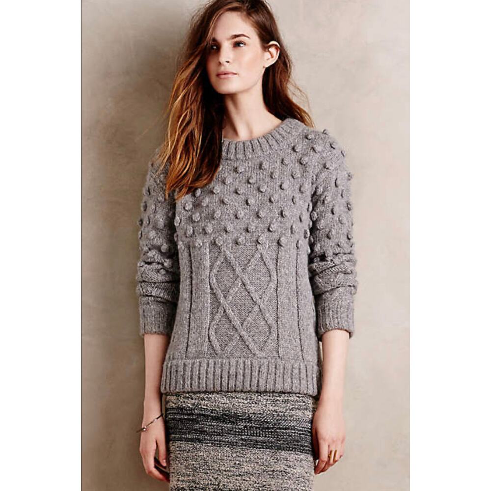 Kathryn McCarron Handknit Tenby Pullover Alpaca Wool Sweater